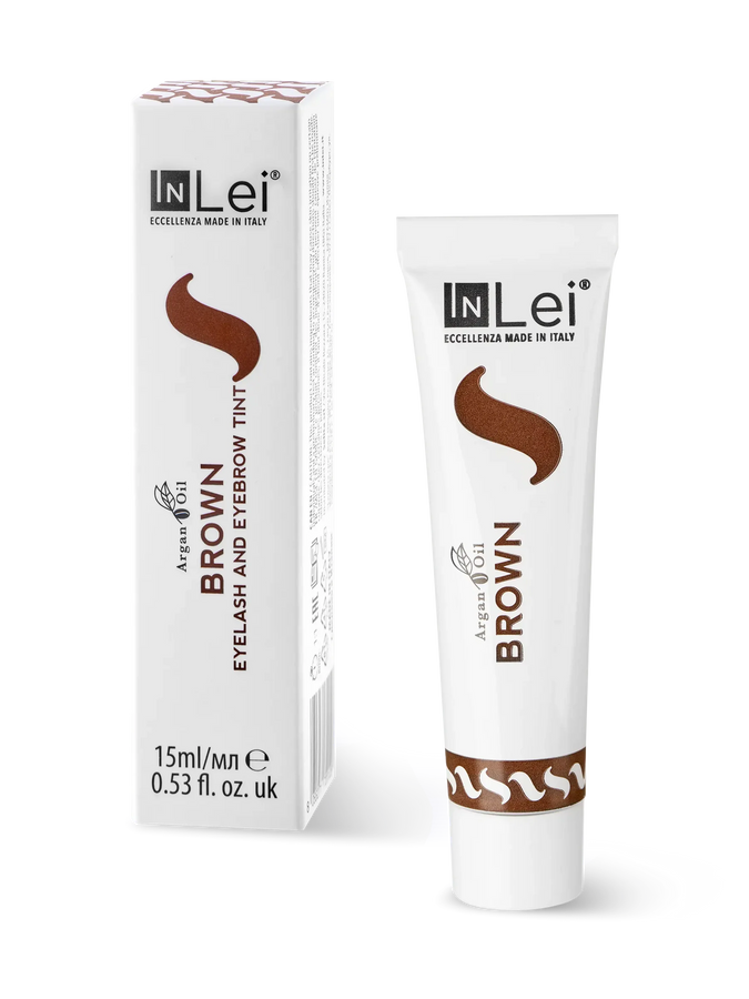 BROWN | tinta marrone per ciglia e sopracciglia con olio di Argan 15ml