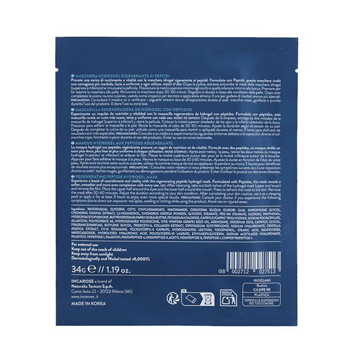 Longevity Night Maschera idrogel rigenerante ai peptidi